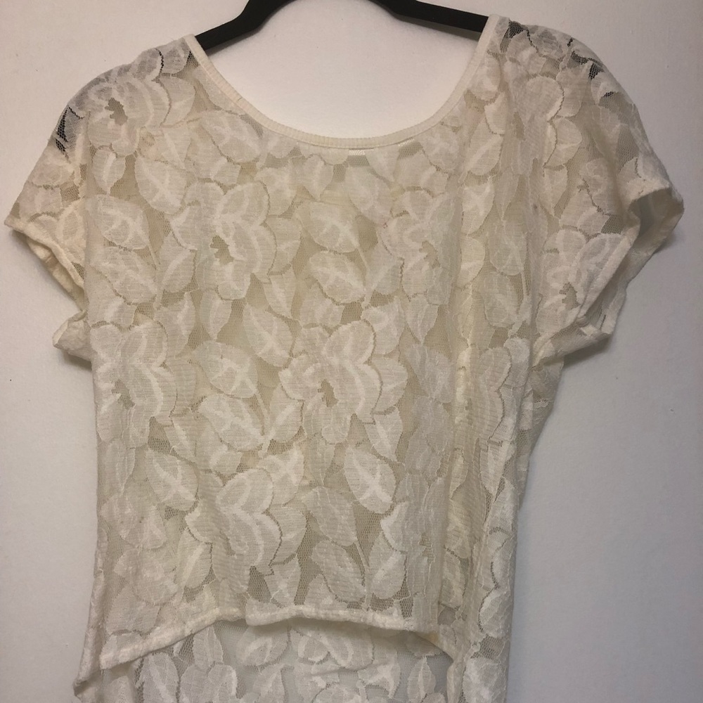 White lace cover up from target